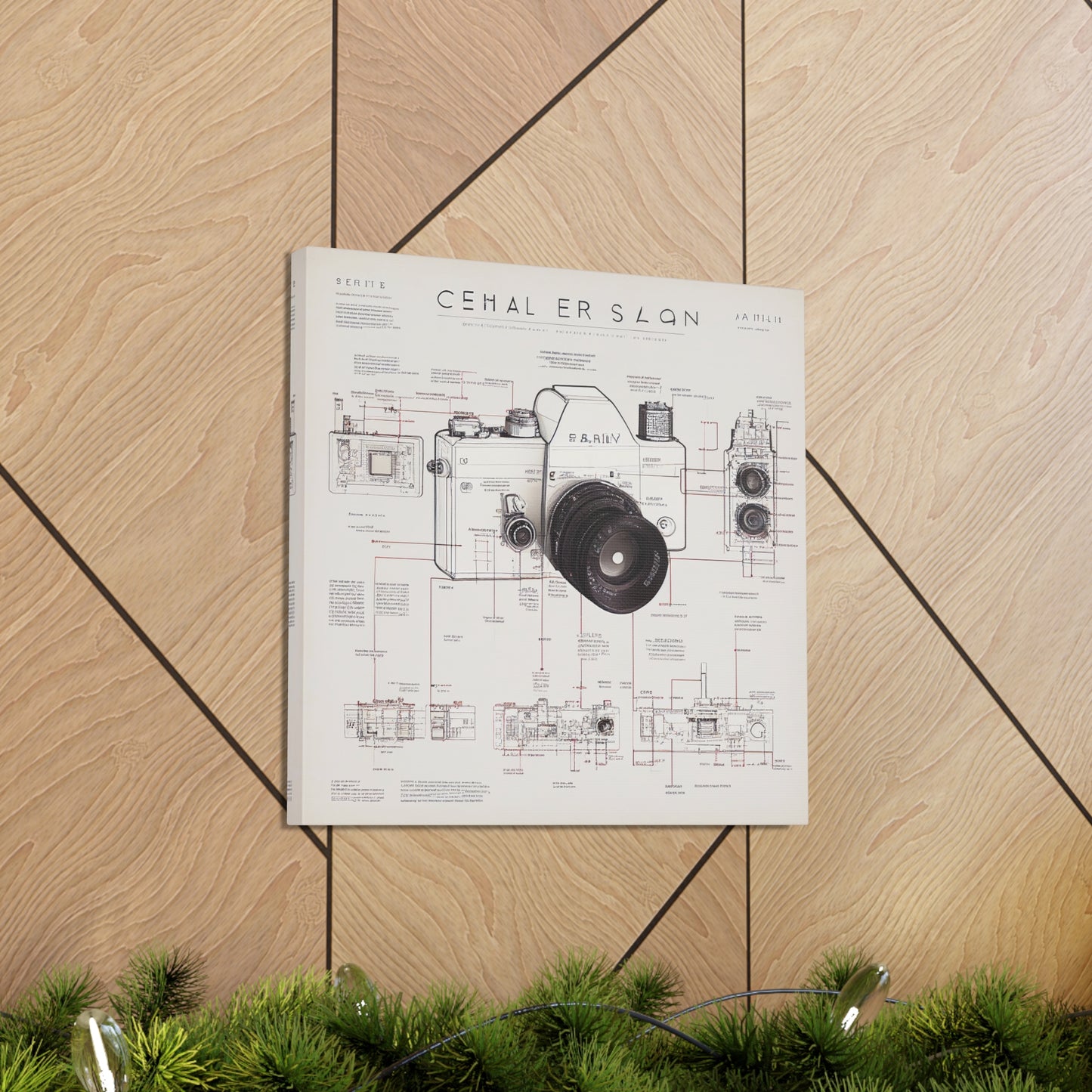 fə-ˈtä-grə-fər | Camera Aperture Technical Schematics | Canvas Gallery Wraps | AI Design Concepts | Version 17