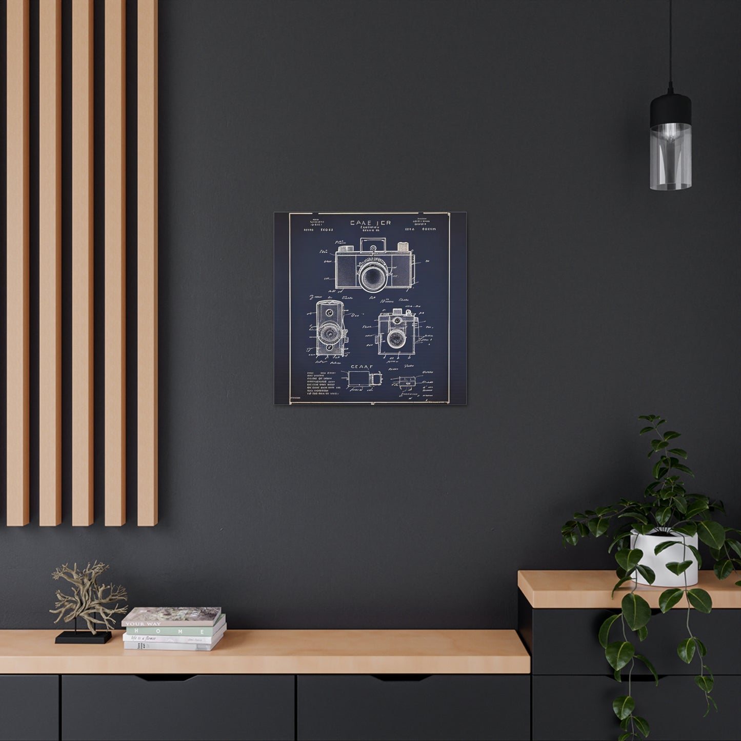 fə-ˈtä-grə-fər | Camera Aperture Technical Schematics | Canvas Gallery Wraps | AI Design Concepts | Version 11