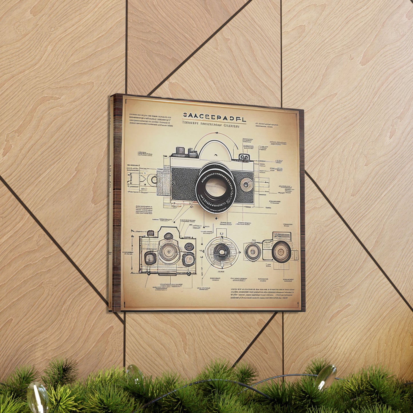 fə-ˈtä-grə-fər | Camera Aperture Technical Schematics | Canvas Gallery Wraps | AI Design Concepts | Version 15