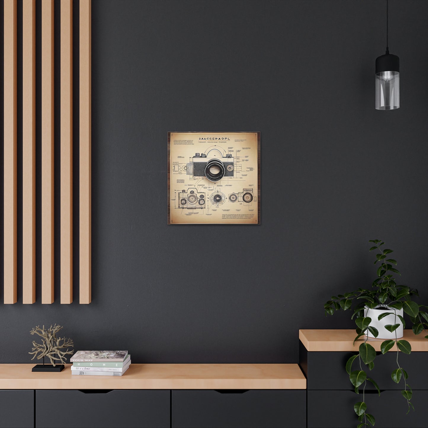 fə-ˈtä-grə-fər | Camera Aperture Technical Schematics | Canvas Gallery Wraps | AI Design Concepts | Version 15