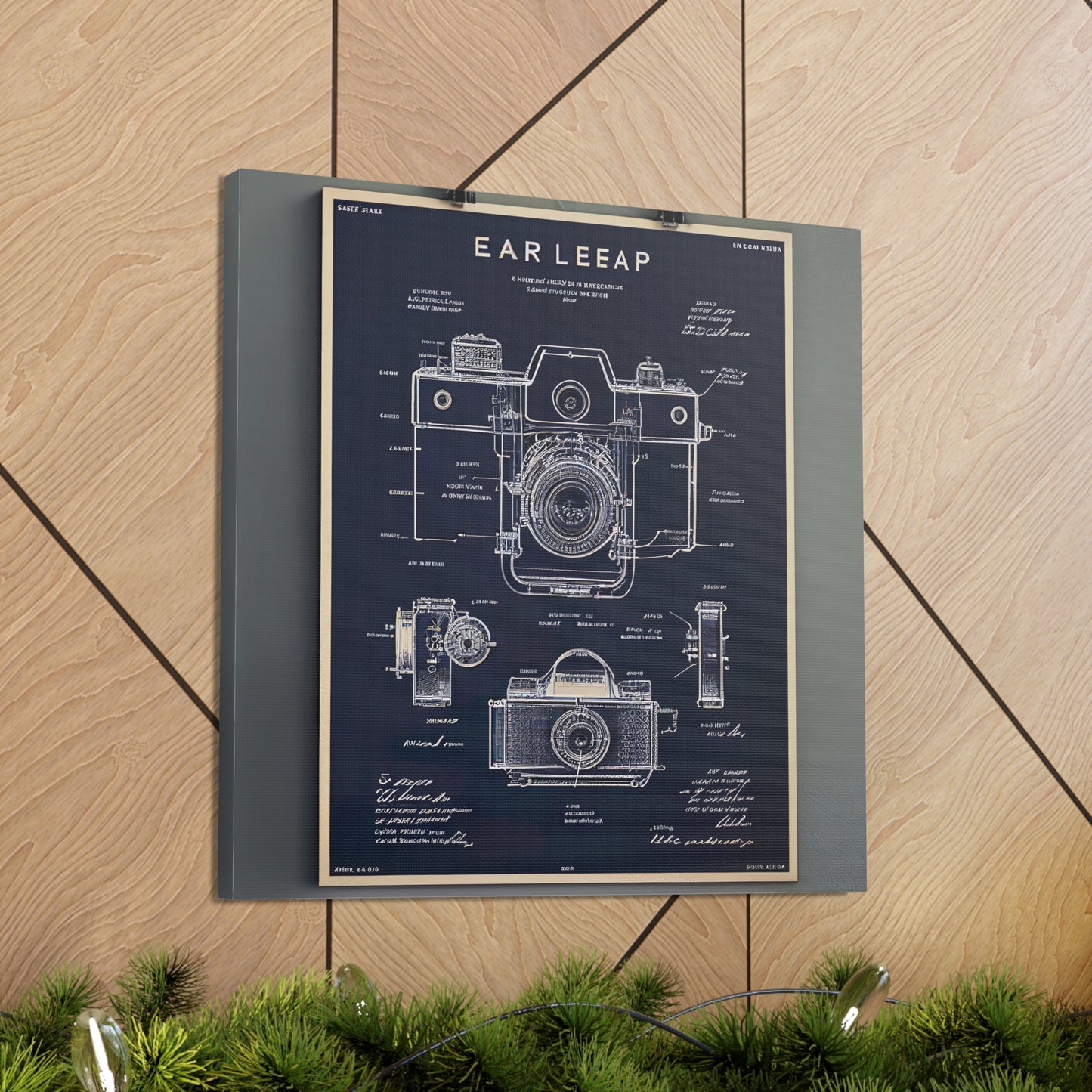 fə-ˈtä-grə-fər | Camera Aperture Technical Schematics | Canvas Gallery Wraps | AI Design Concepts | Version 7