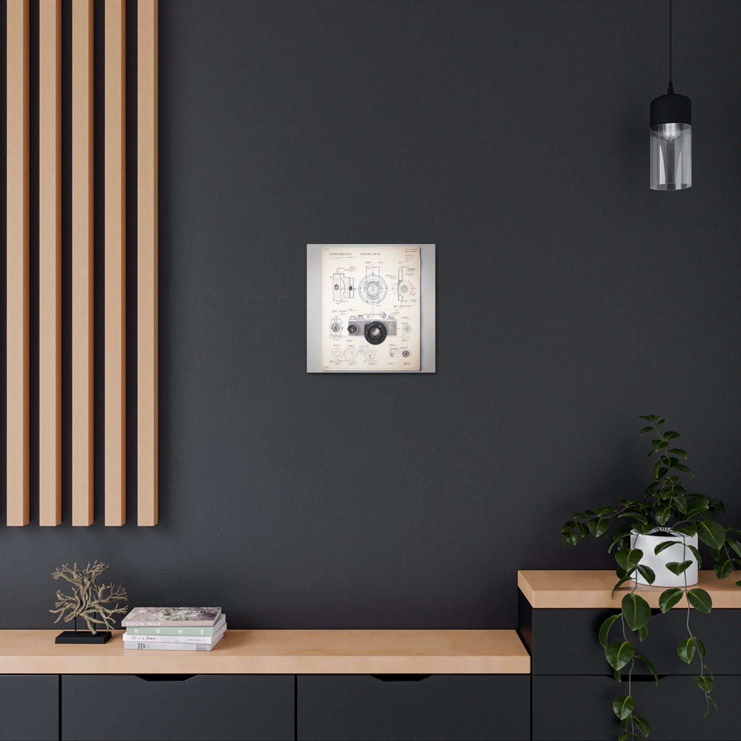 fə-ˈtä-grə-fər | Camera Aperture Technical Schematics | Canvas Gallery Wraps | AI Design Concepts | Version 3