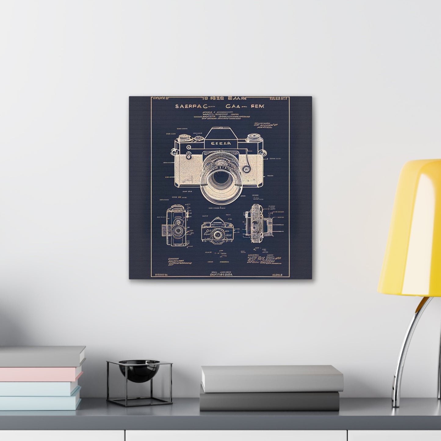 fə-ˈtä-grə-fər | Camera Aperture Technical Schematics | Canvas Gallery Wraps | AI Design Concepts | Version 5