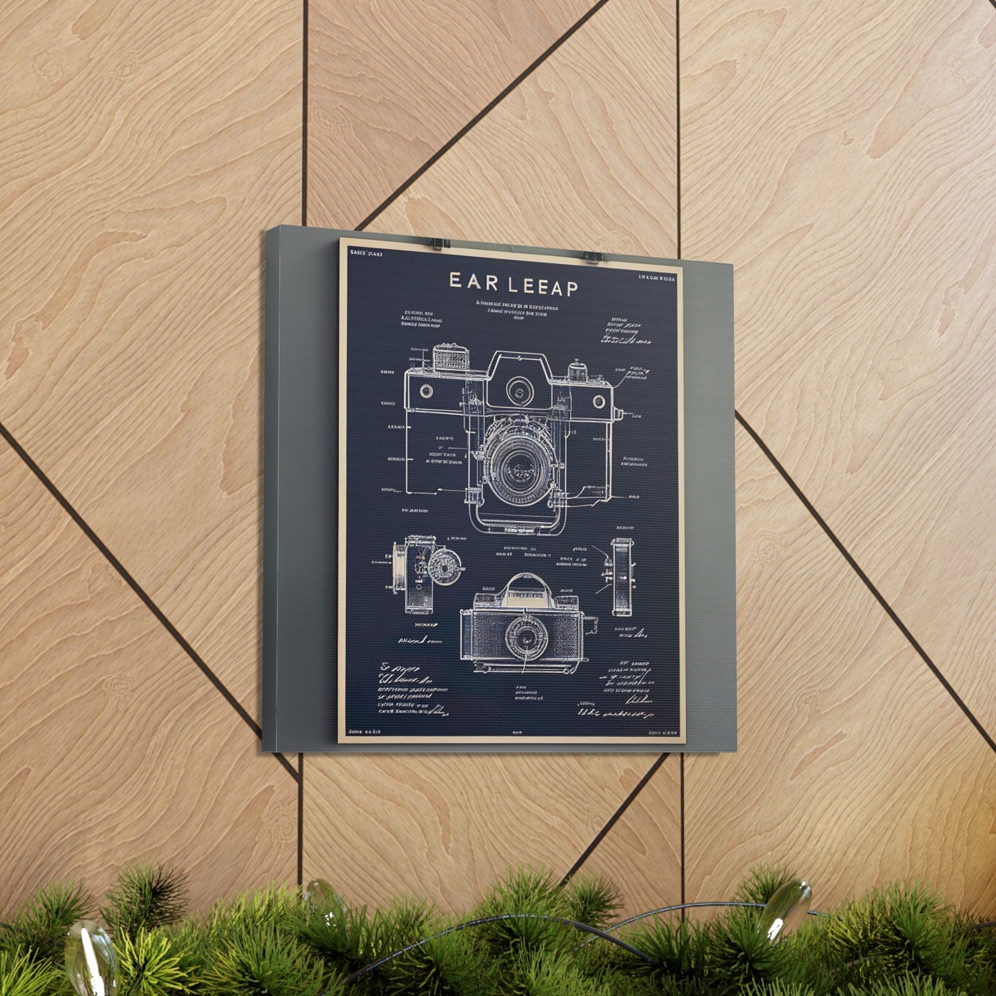 fə-ˈtä-grə-fər | Camera Aperture Technical Schematics | Canvas Gallery Wraps | AI Design Concepts | Version 7