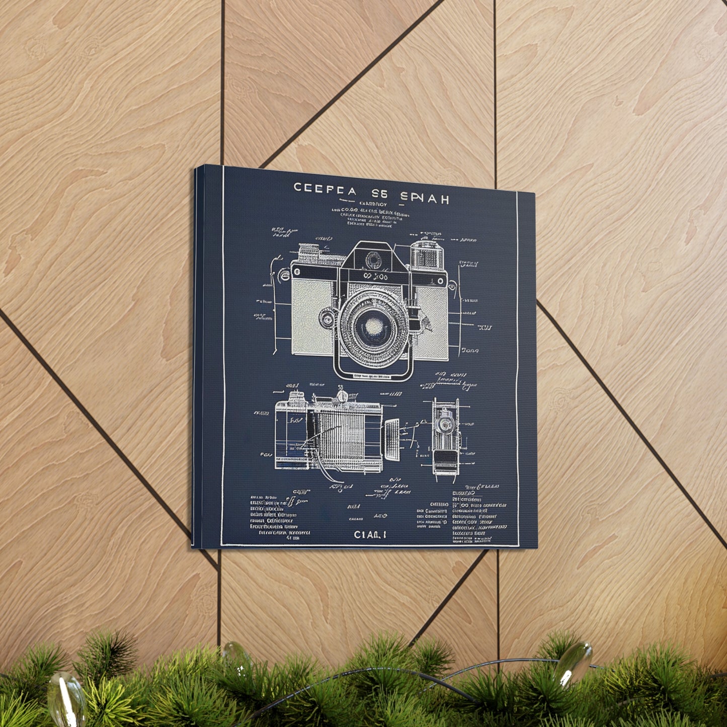 fə-ˈtä-grə-fər | Camera Aperture Technical Schematics | Canvas Gallery Wraps | AI Design Concepts | Version 10