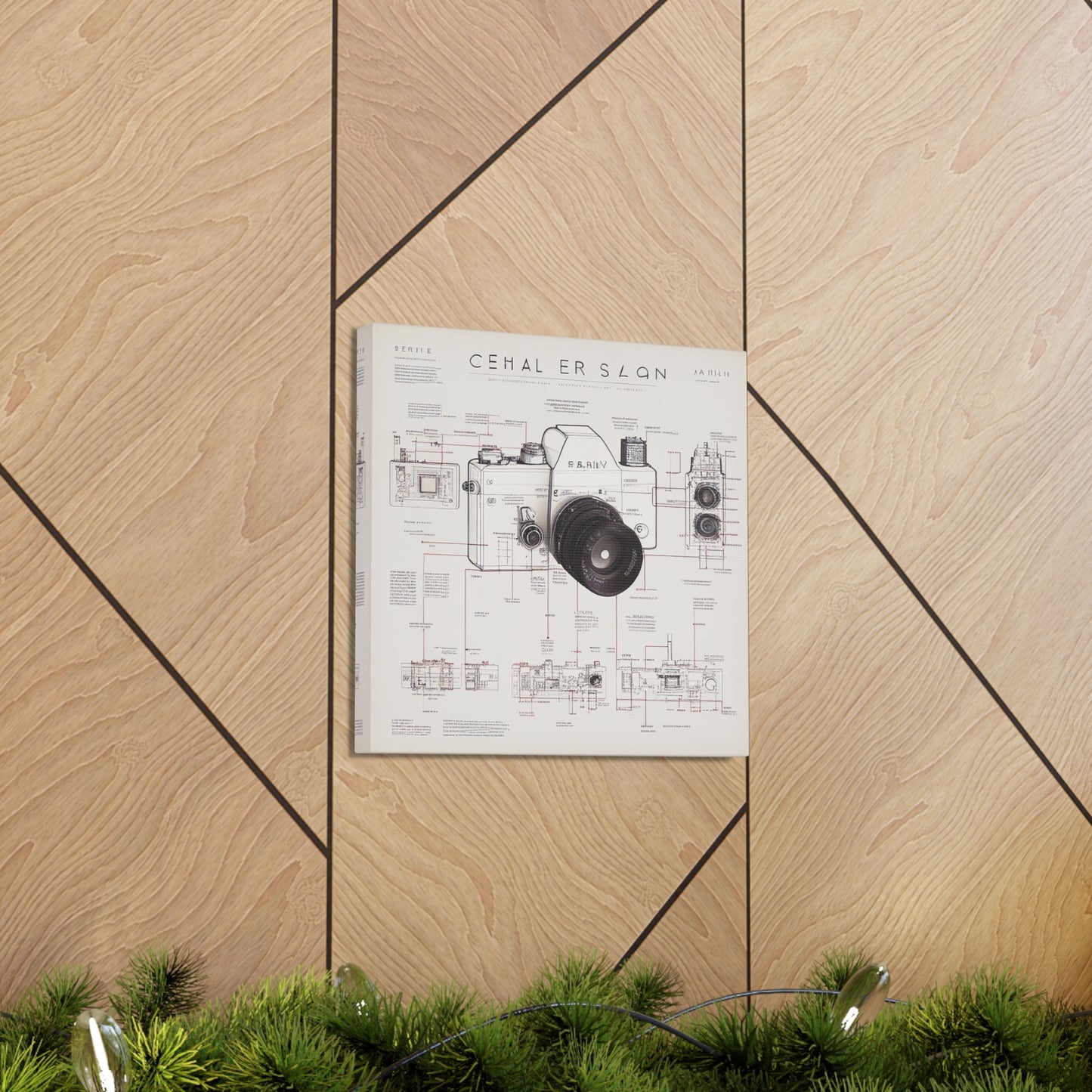fə-ˈtä-grə-fər | Camera Aperture Technical Schematics | Canvas Gallery Wraps | AI Design Concepts | Version 17