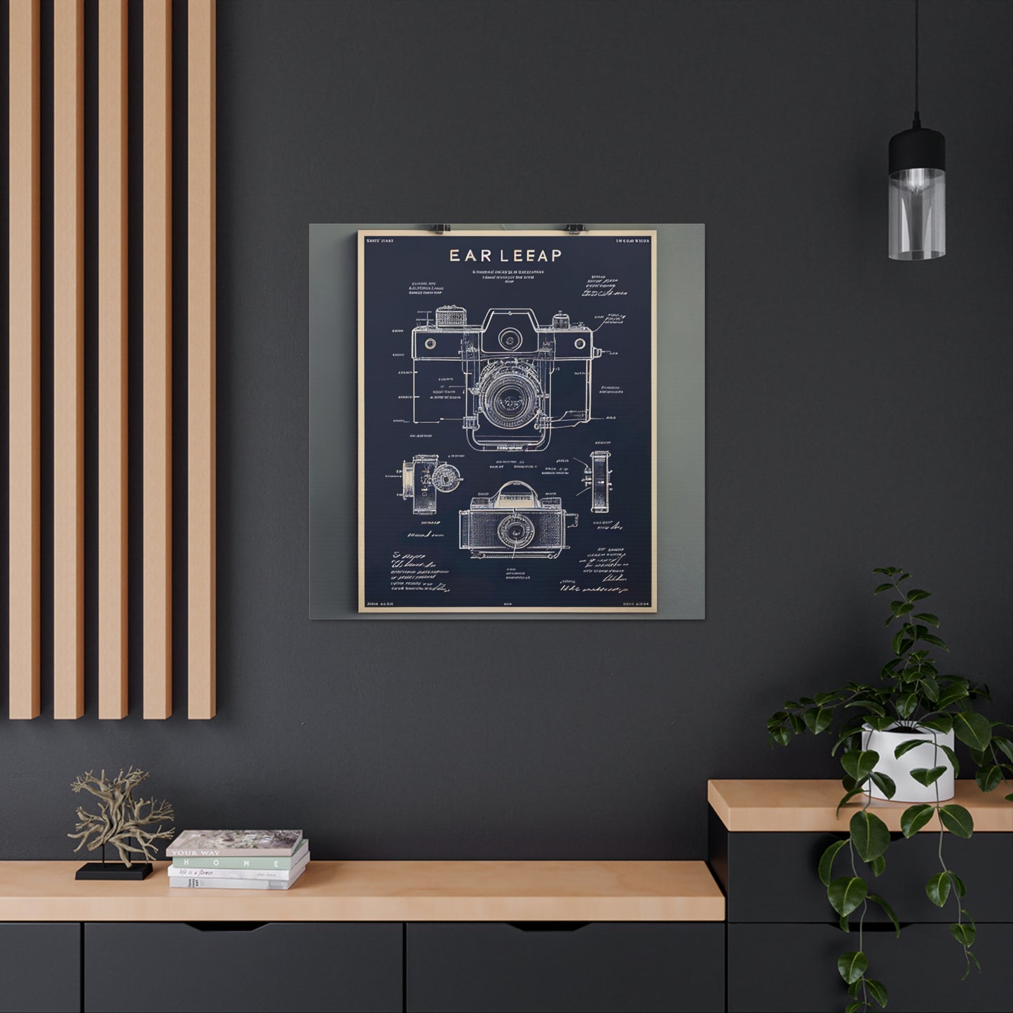 fə-ˈtä-grə-fər | Camera Aperture Technical Schematics | Canvas Gallery Wraps | AI Design Concepts | Version 7