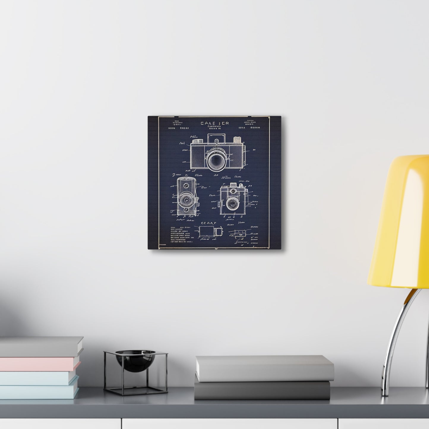 fə-ˈtä-grə-fər | Camera Aperture Technical Schematics | Canvas Gallery Wraps | AI Design Concepts | Version 11