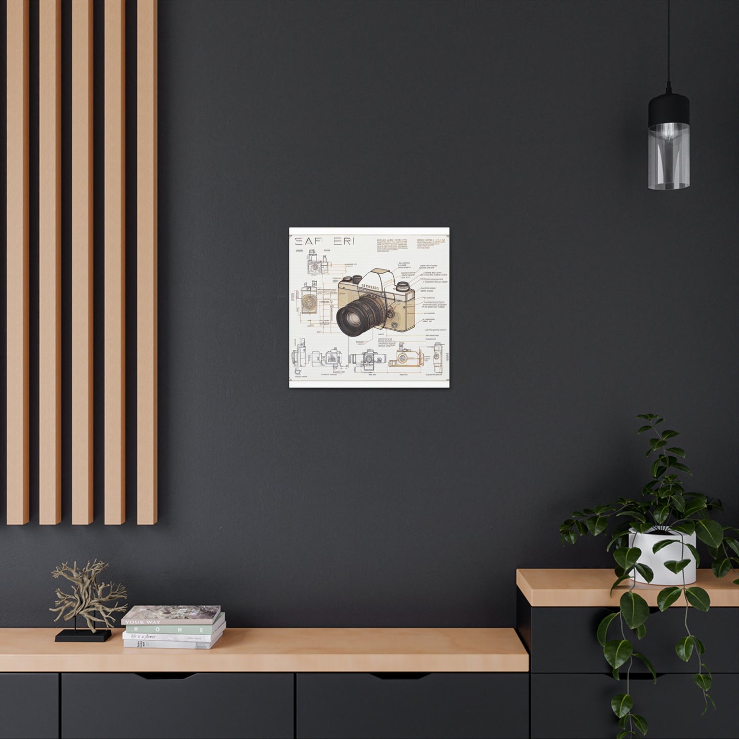 fə-ˈtä-grə-fər | Camera Aperture Technical Schematics | Canvas Gallery Wraps | AI Design Concepts | Version 12