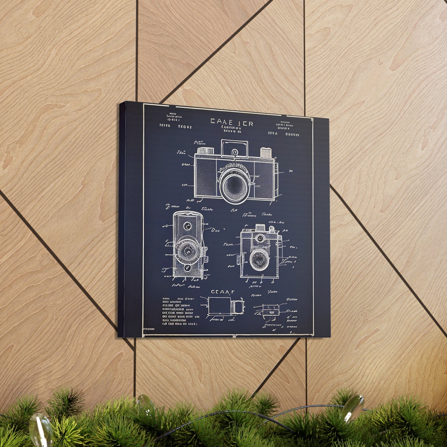 fə-ˈtä-grə-fər | Camera Aperture Technical Schematics | Canvas Gallery Wraps | AI Design Concepts | Version 11