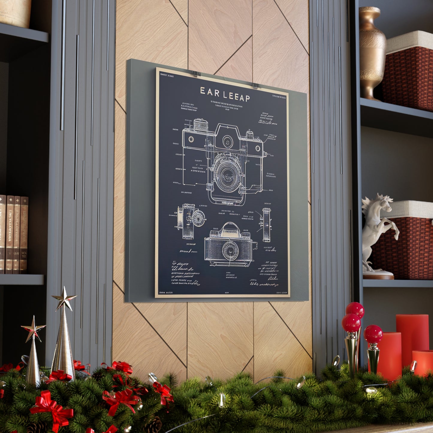 fə-ˈtä-grə-fər | Camera Aperture Technical Schematics | Canvas Gallery Wraps | AI Design Concepts | Version 7