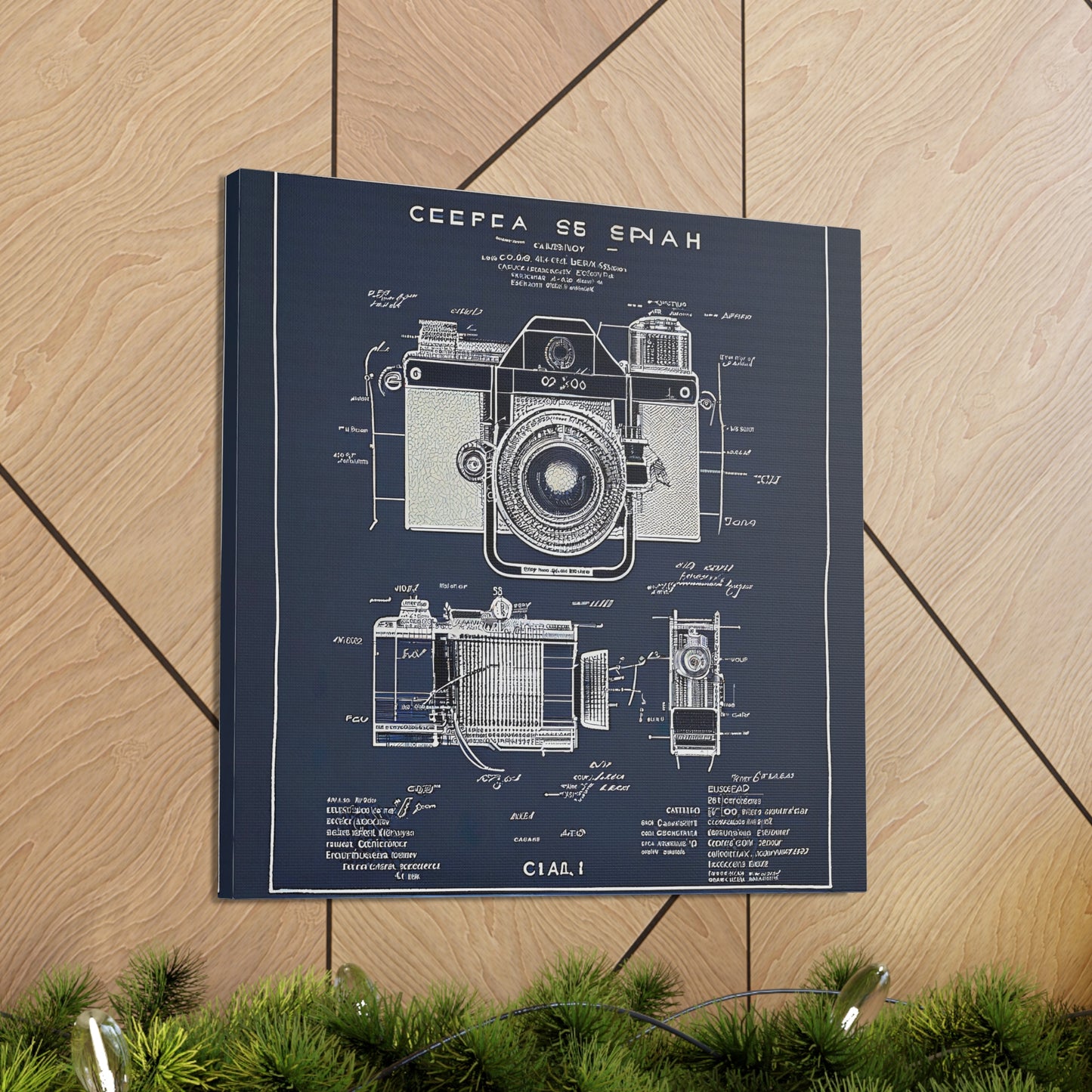 fə-ˈtä-grə-fər | Camera Aperture Technical Schematics | Canvas Gallery Wraps | AI Design Concepts | Version 10