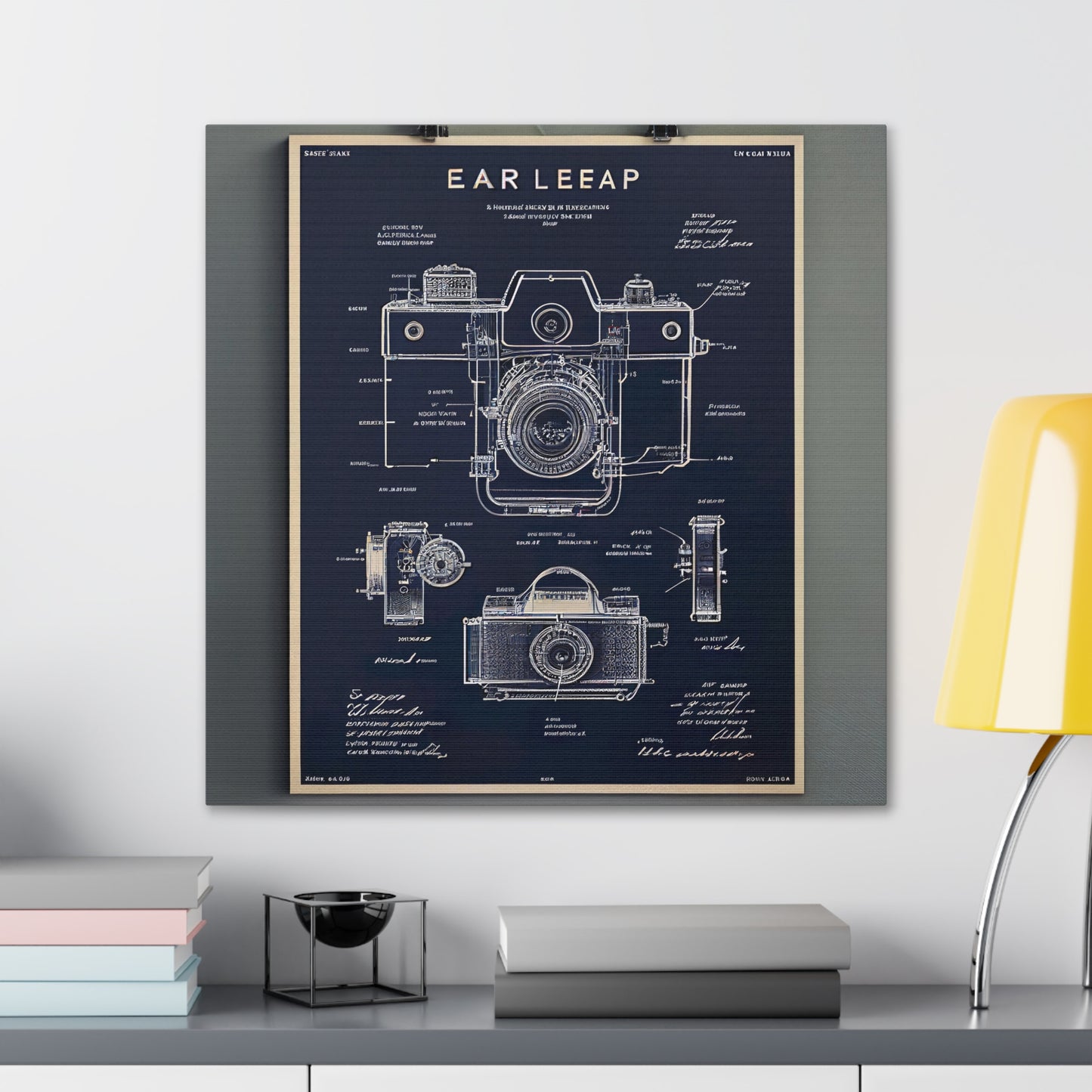 fə-ˈtä-grə-fər | Camera Aperture Technical Schematics | Canvas Gallery Wraps | AI Design Concepts | Version 7