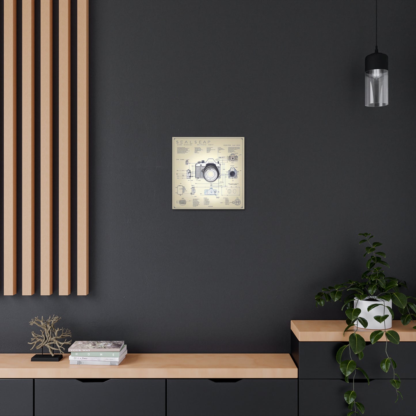 fə-ˈtä-grə-fər | Camera Aperture Technical Schematics | Canvas Gallery Wraps | AI Design Concepts | Version 6