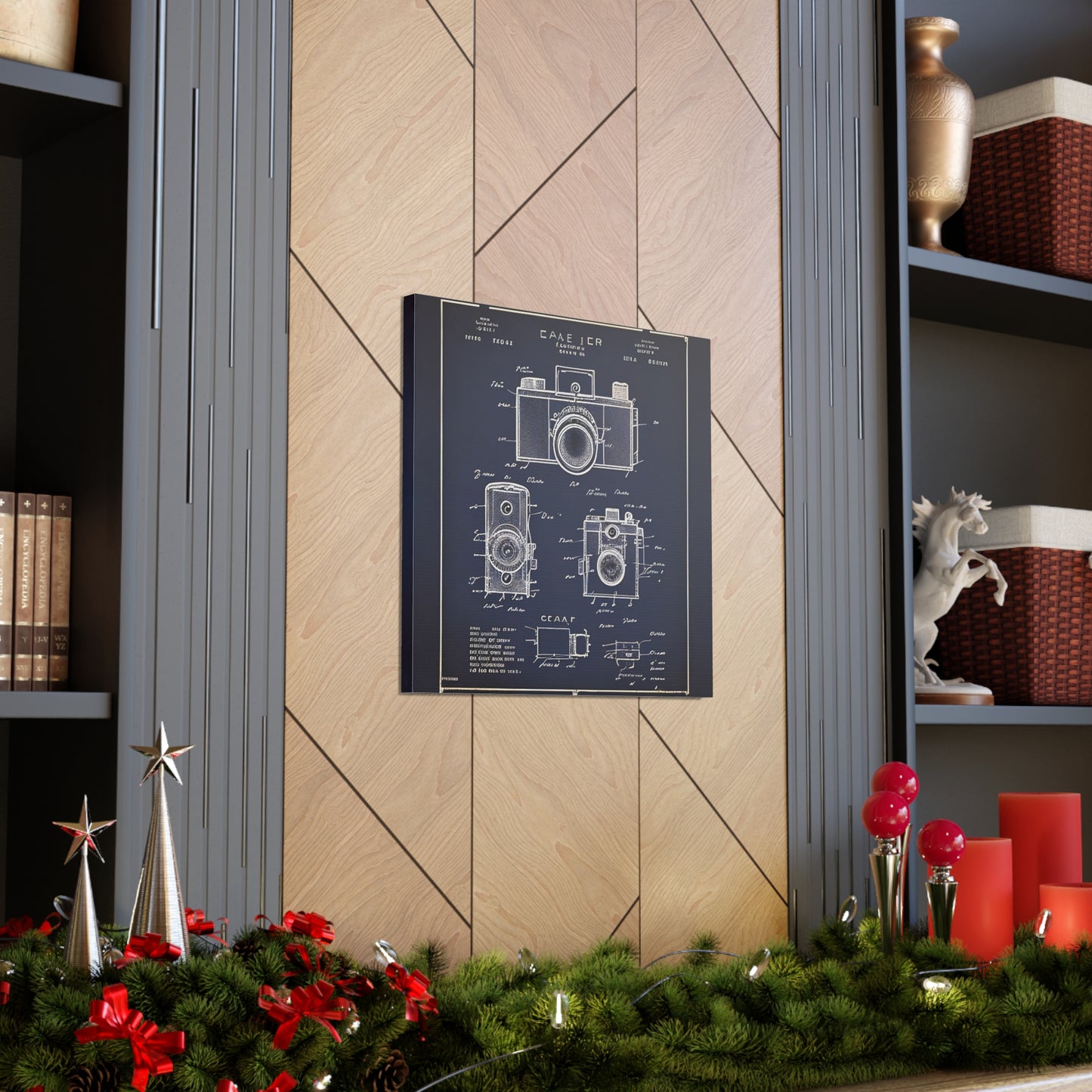fə-ˈtä-grə-fər | Camera Aperture Technical Schematics | Canvas Gallery Wraps | AI Design Concepts | Version 11