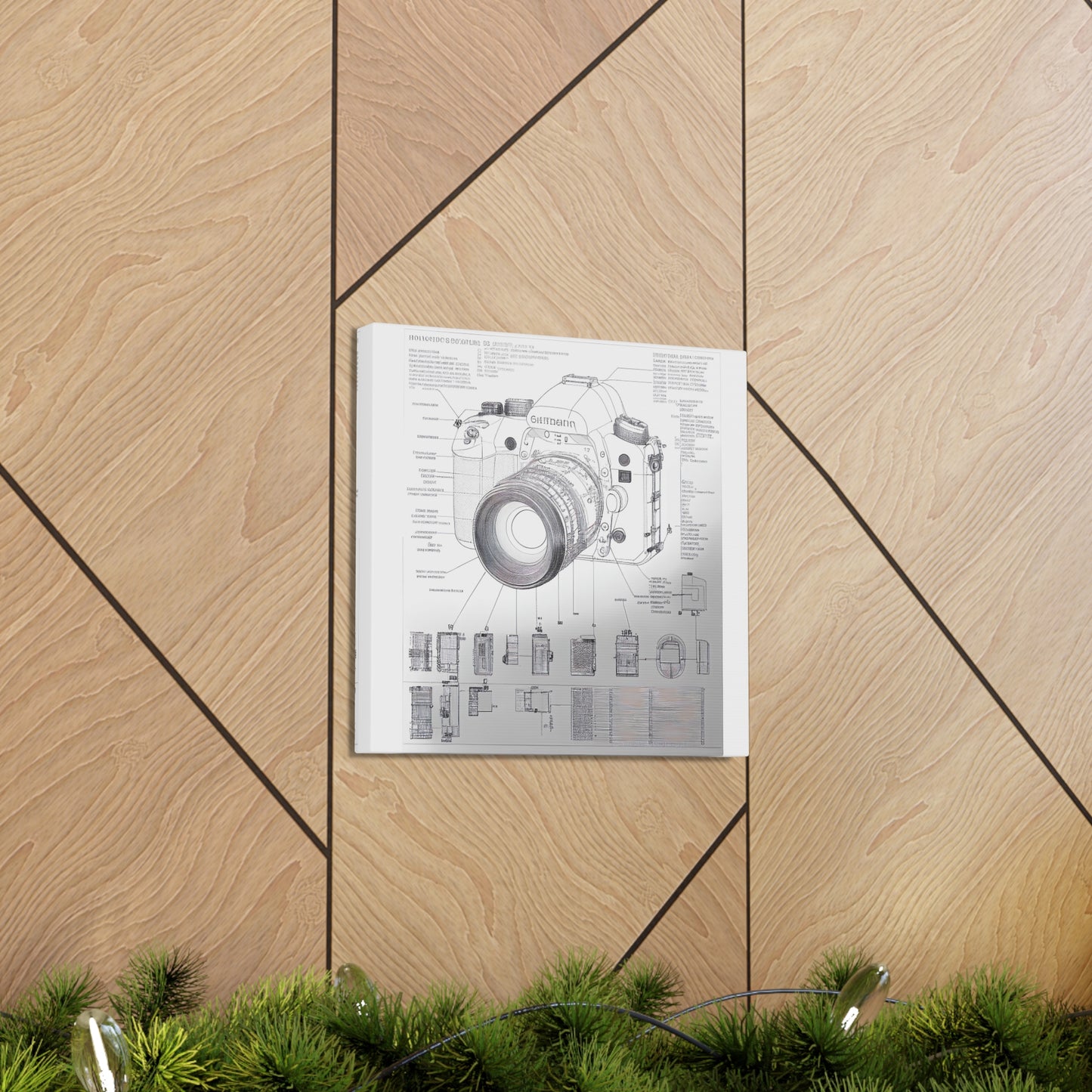 fə-ˈtä-grə-fər | Camera Aperture Technical Schematics | Canvas Gallery Wraps | AI Design Concepts | Version 8