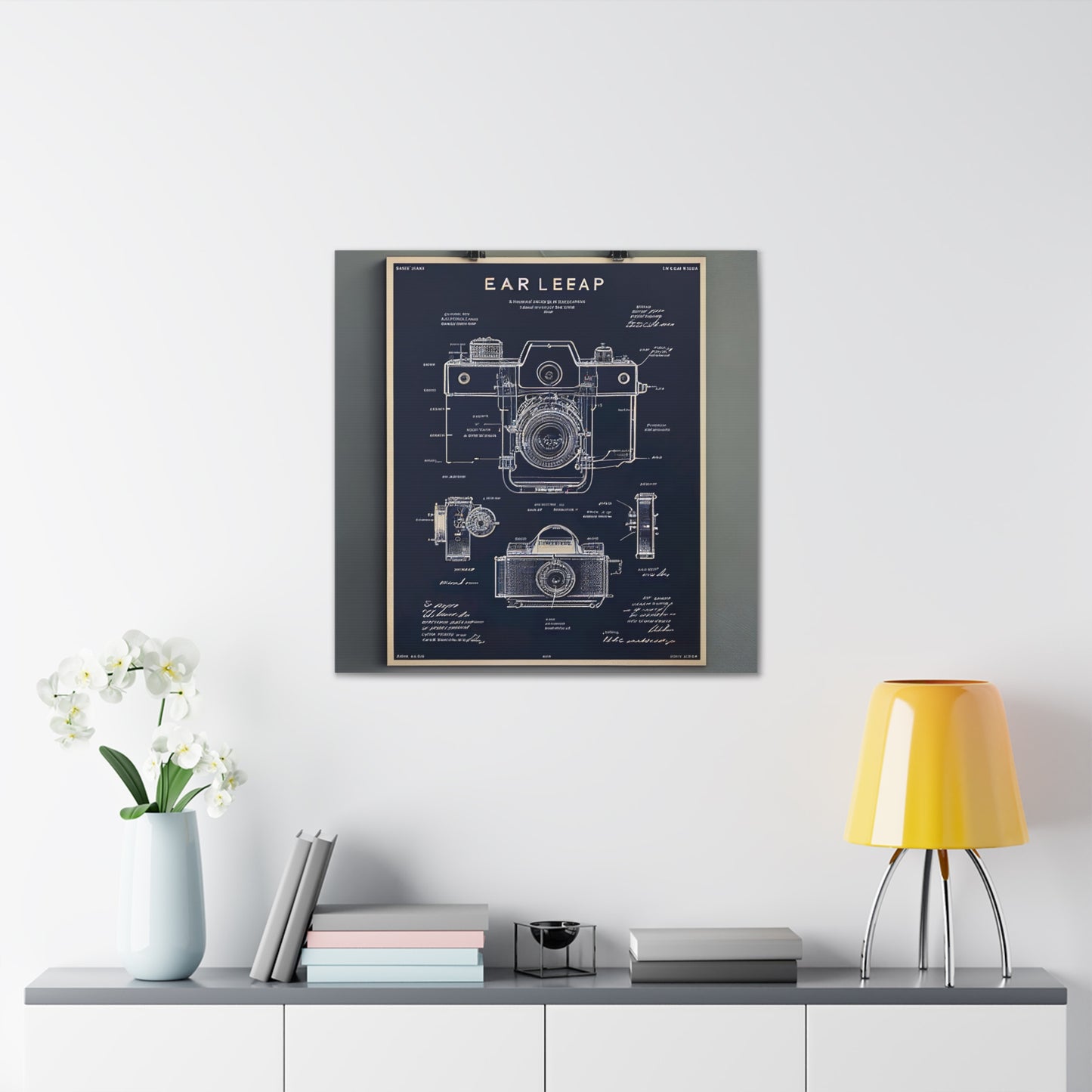 fə-ˈtä-grə-fər | Camera Aperture Technical Schematics | Canvas Gallery Wraps | AI Design Concepts | Version 7