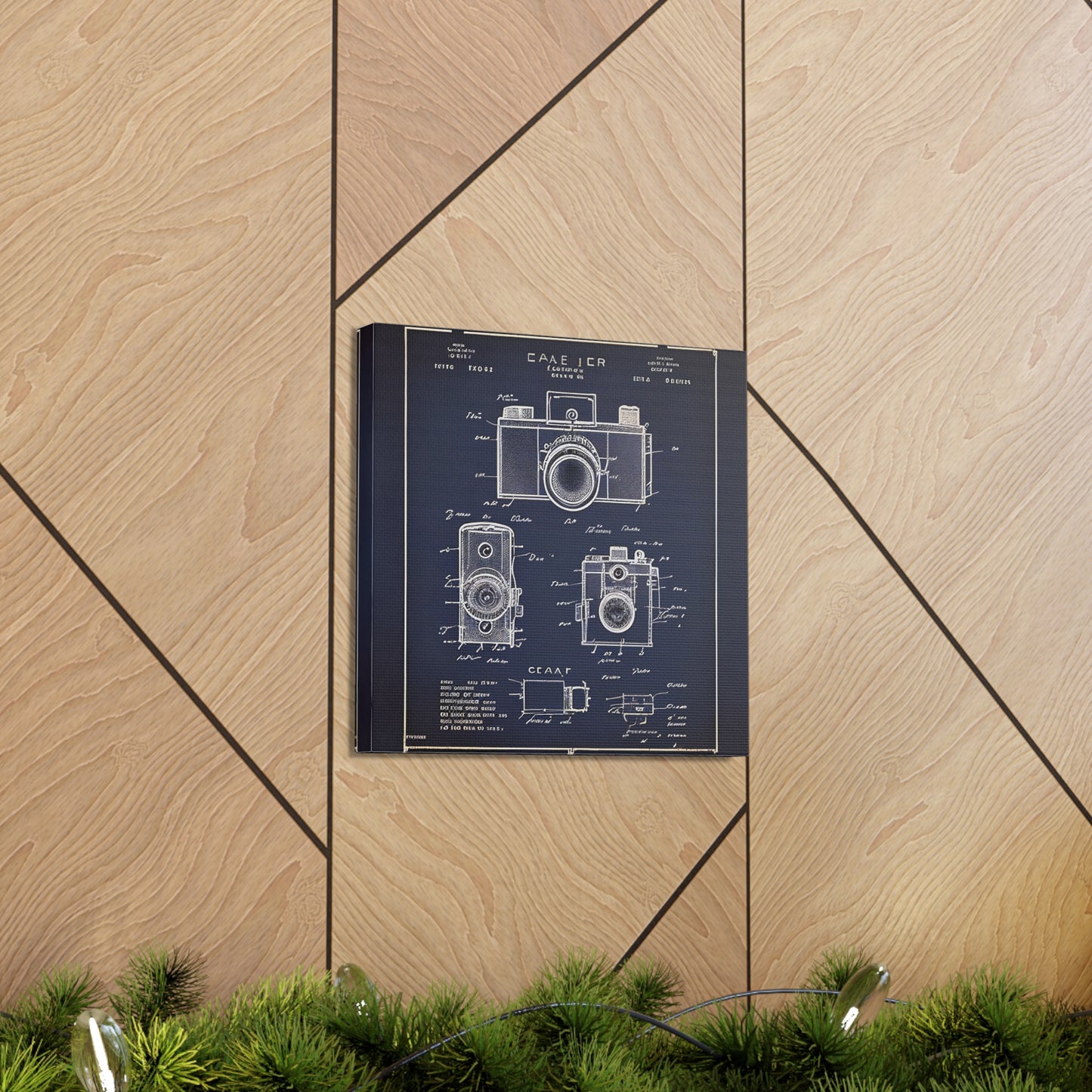 fə-ˈtä-grə-fər | Camera Aperture Technical Schematics | Canvas Gallery Wraps | AI Design Concepts | Version 11