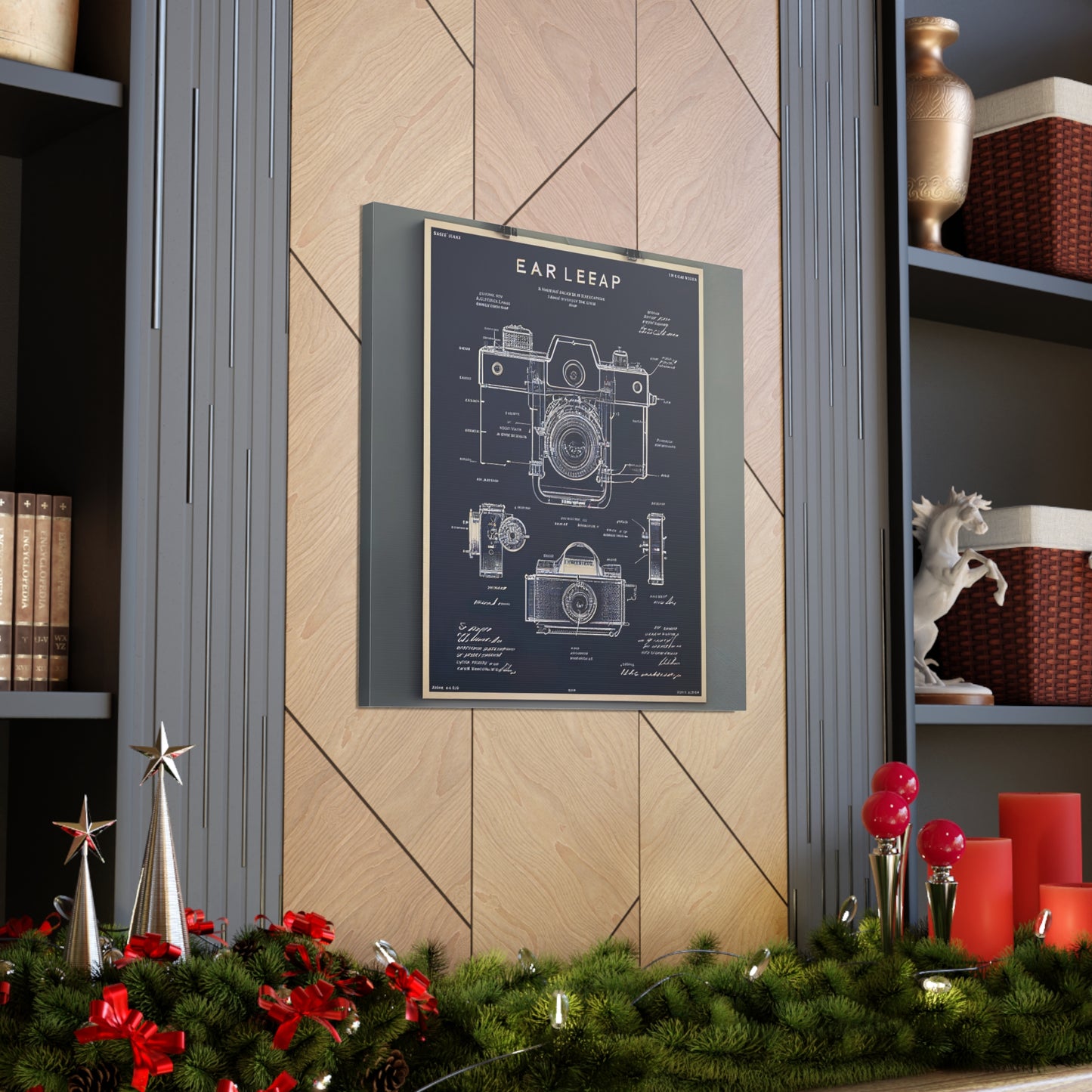 fə-ˈtä-grə-fər | Camera Aperture Technical Schematics | Canvas Gallery Wraps | AI Design Concepts | Version 7