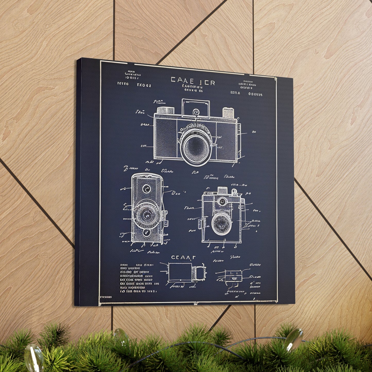fə-ˈtä-grə-fər | Camera Aperture Technical Schematics | Canvas Gallery Wraps | AI Design Concepts | Version 11