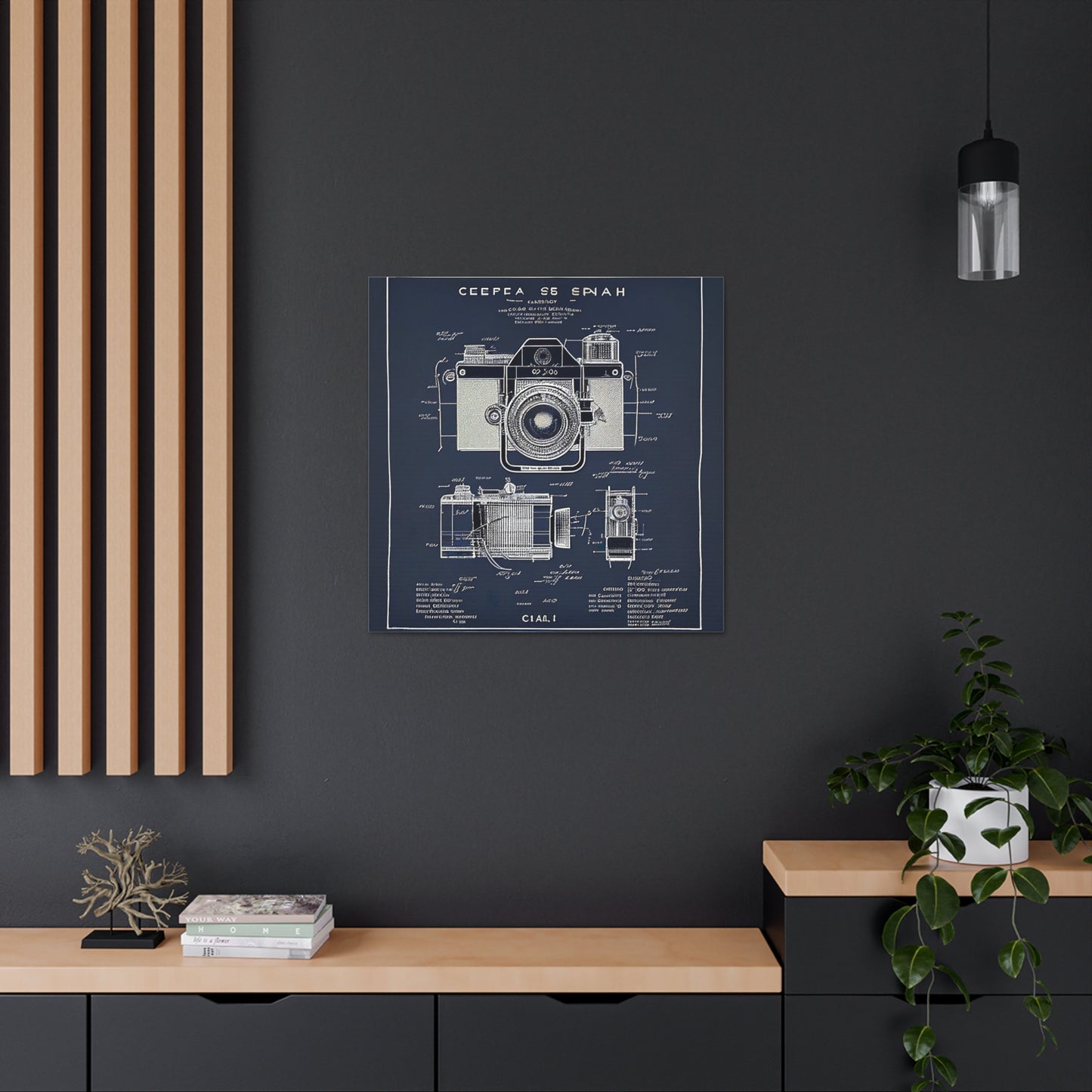 fə-ˈtä-grə-fər | Camera Aperture Technical Schematics | Canvas Gallery Wraps | AI Design Concepts | Version 10