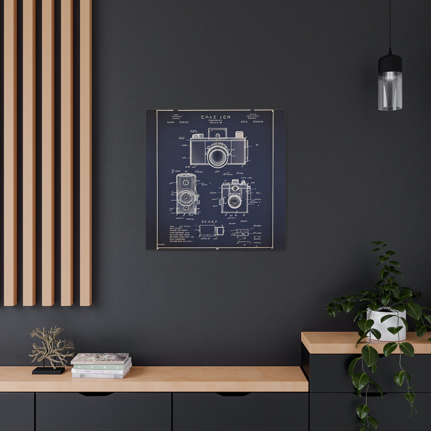fə-ˈtä-grə-fər | Camera Aperture Technical Schematics | Canvas Gallery Wraps | AI Design Concepts | Version 11
