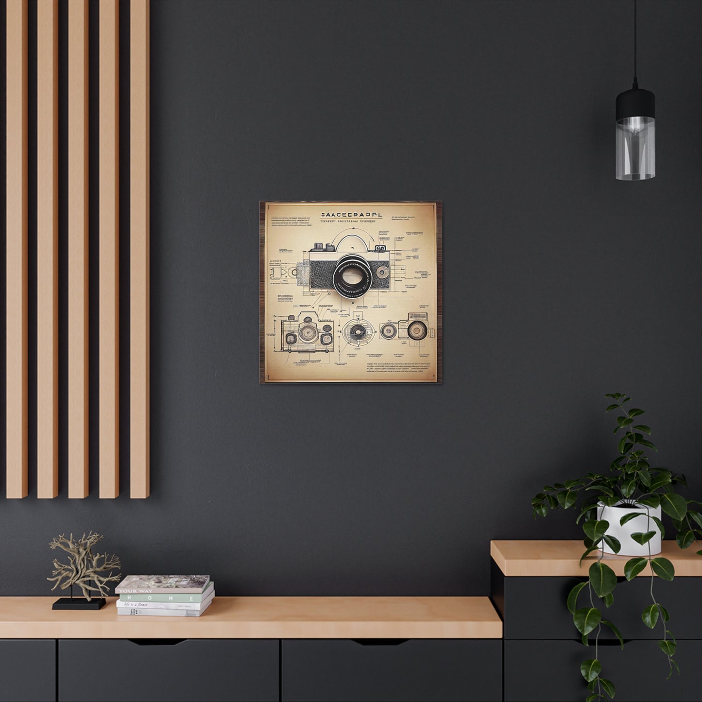 fə-ˈtä-grə-fər | Camera Aperture Technical Schematics | Canvas Gallery Wraps | AI Design Concepts | Version 15
