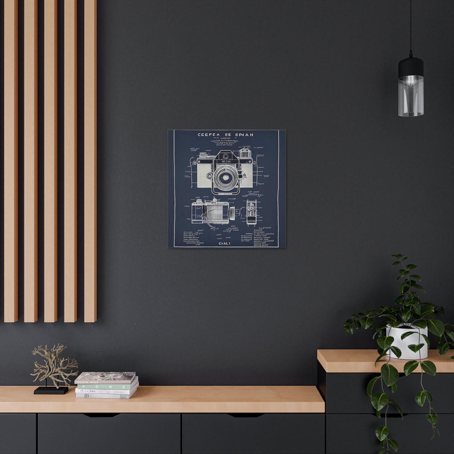 fə-ˈtä-grə-fər | Camera Aperture Technical Schematics | Canvas Gallery Wraps | AI Design Concepts | Version 10