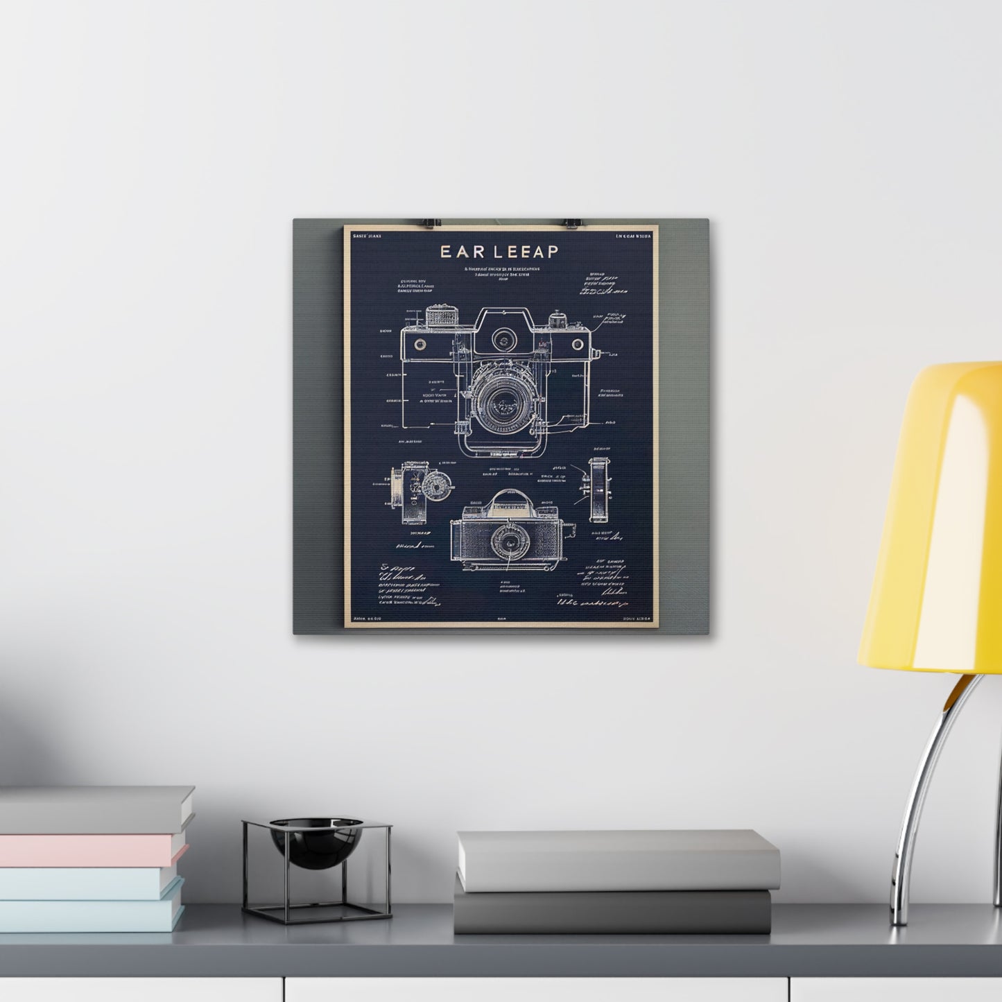 fə-ˈtä-grə-fər | Camera Aperture Technical Schematics | Canvas Gallery Wraps | AI Design Concepts | Version 7