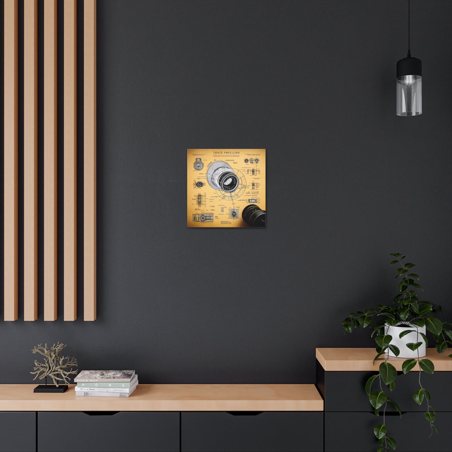fə-ˈtä-grə-fər | Camera Aperture Technical Schematics | Canvas Gallery Wraps | AI Design Concepts | Version 2