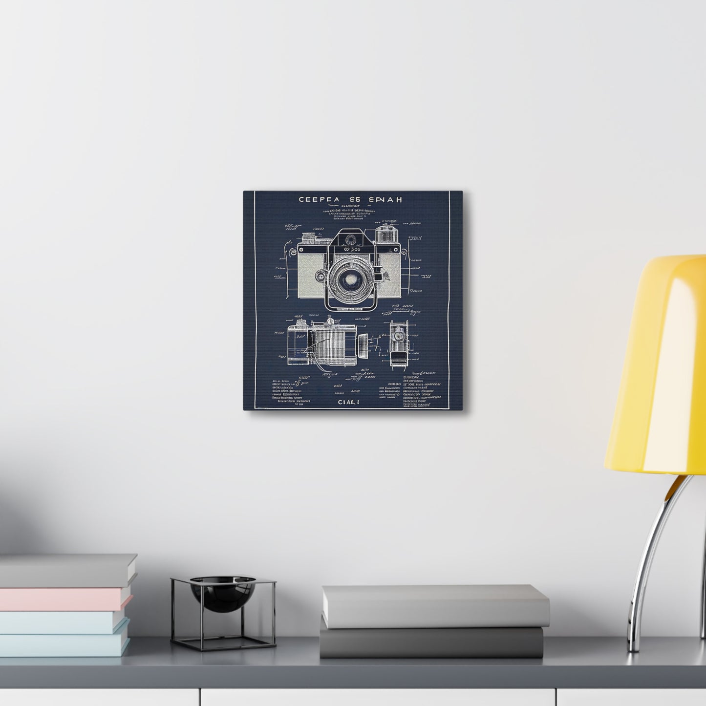 fə-ˈtä-grə-fər | Camera Aperture Technical Schematics | Canvas Gallery Wraps | AI Design Concepts | Version 10