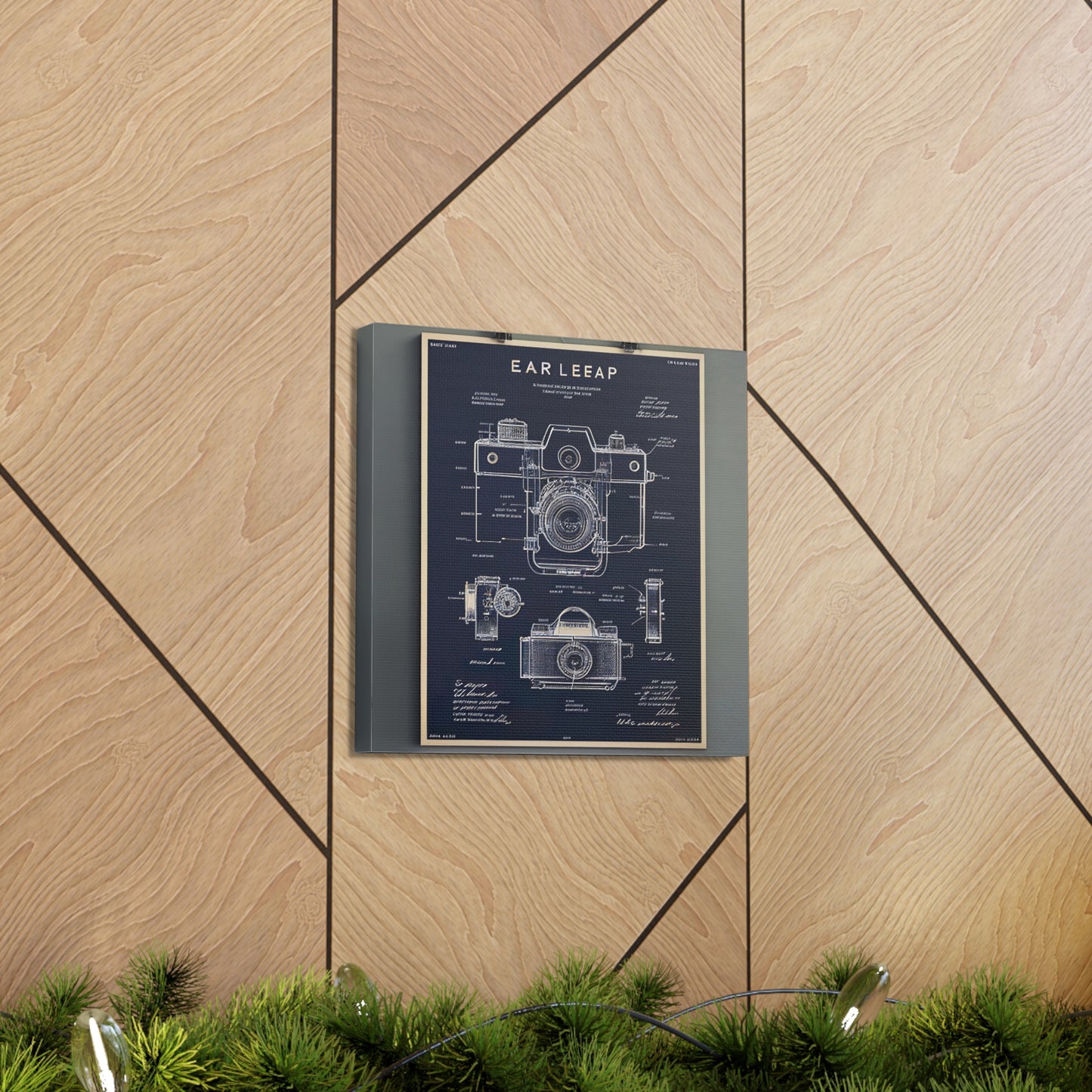 fə-ˈtä-grə-fər | Camera Aperture Technical Schematics | Canvas Gallery Wraps | AI Design Concepts | Version 7