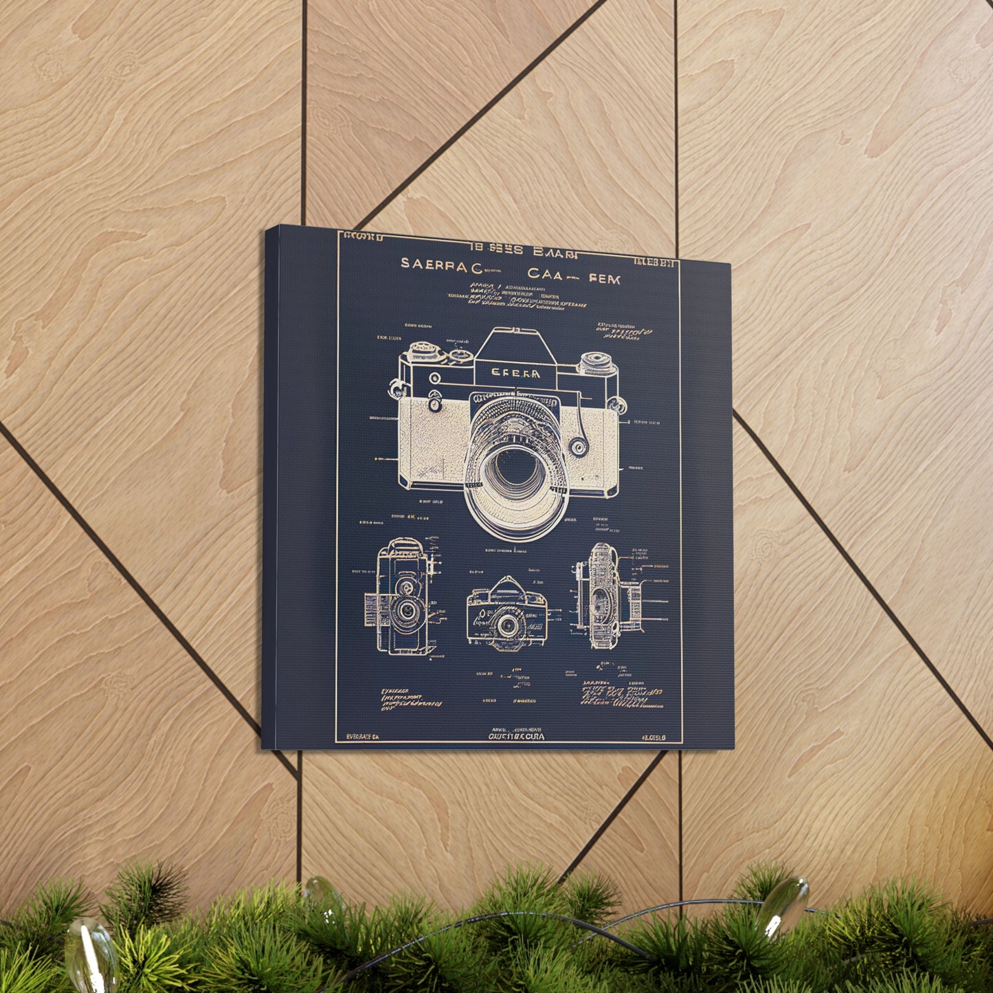fə-ˈtä-grə-fər | Camera Aperture Technical Schematics | Canvas Gallery Wraps | AI Design Concepts | Version 5