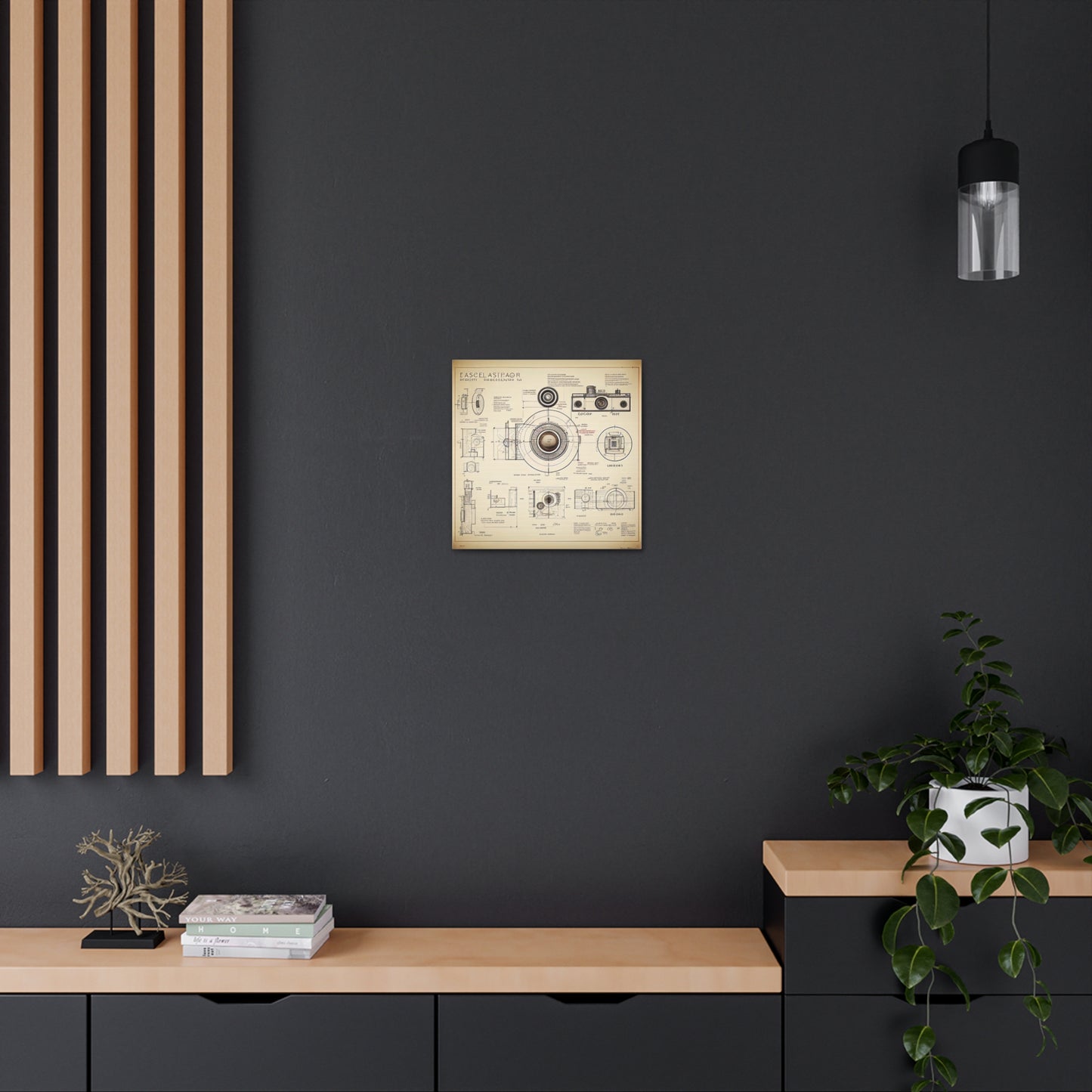 fə-ˈtä-grə-fər | Camera Aperture Technical Schematics | Canvas Gallery Wraps | AI Design Concepts | Version 1