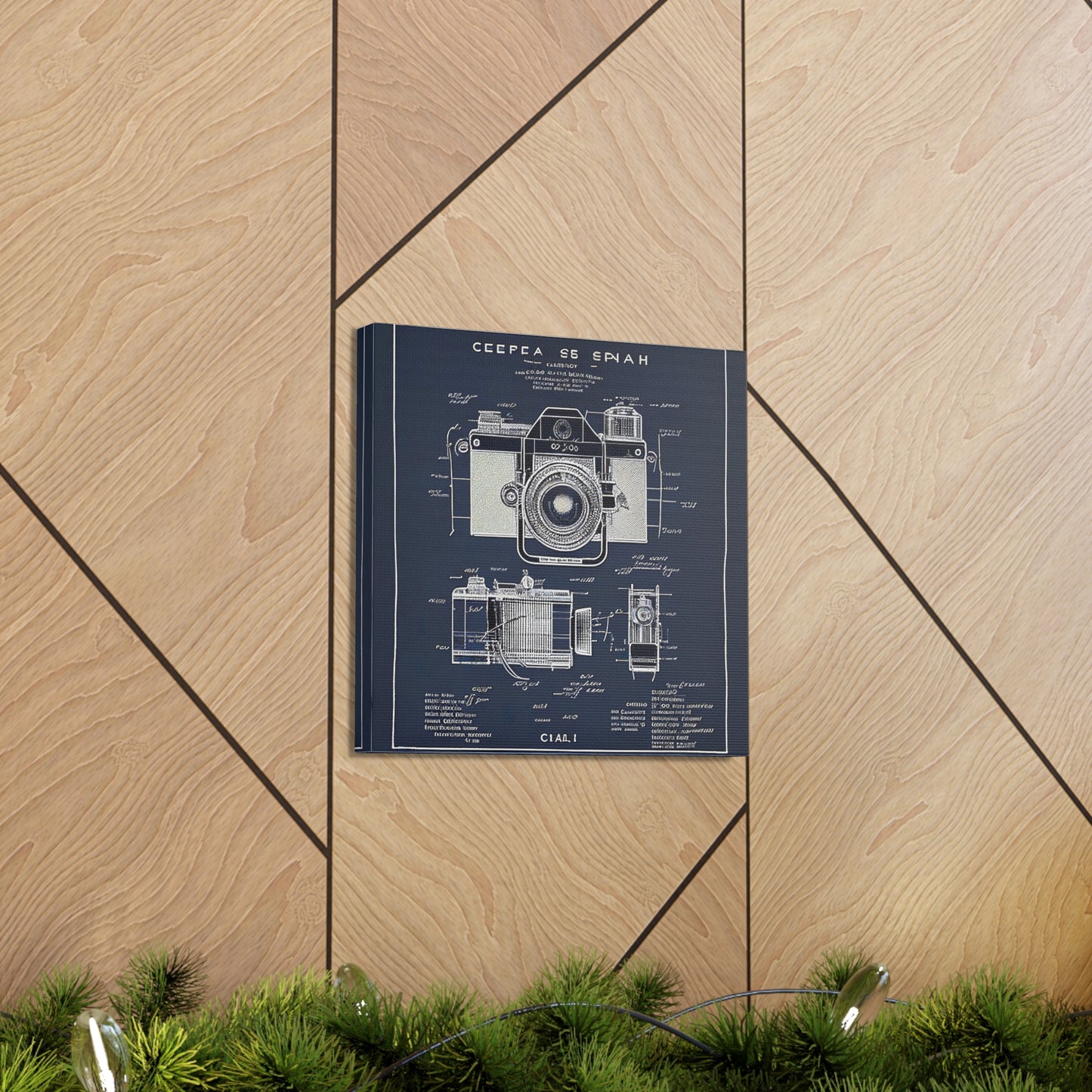 fə-ˈtä-grə-fər | Camera Aperture Technical Schematics | Canvas Gallery Wraps | AI Design Concepts | Version 10