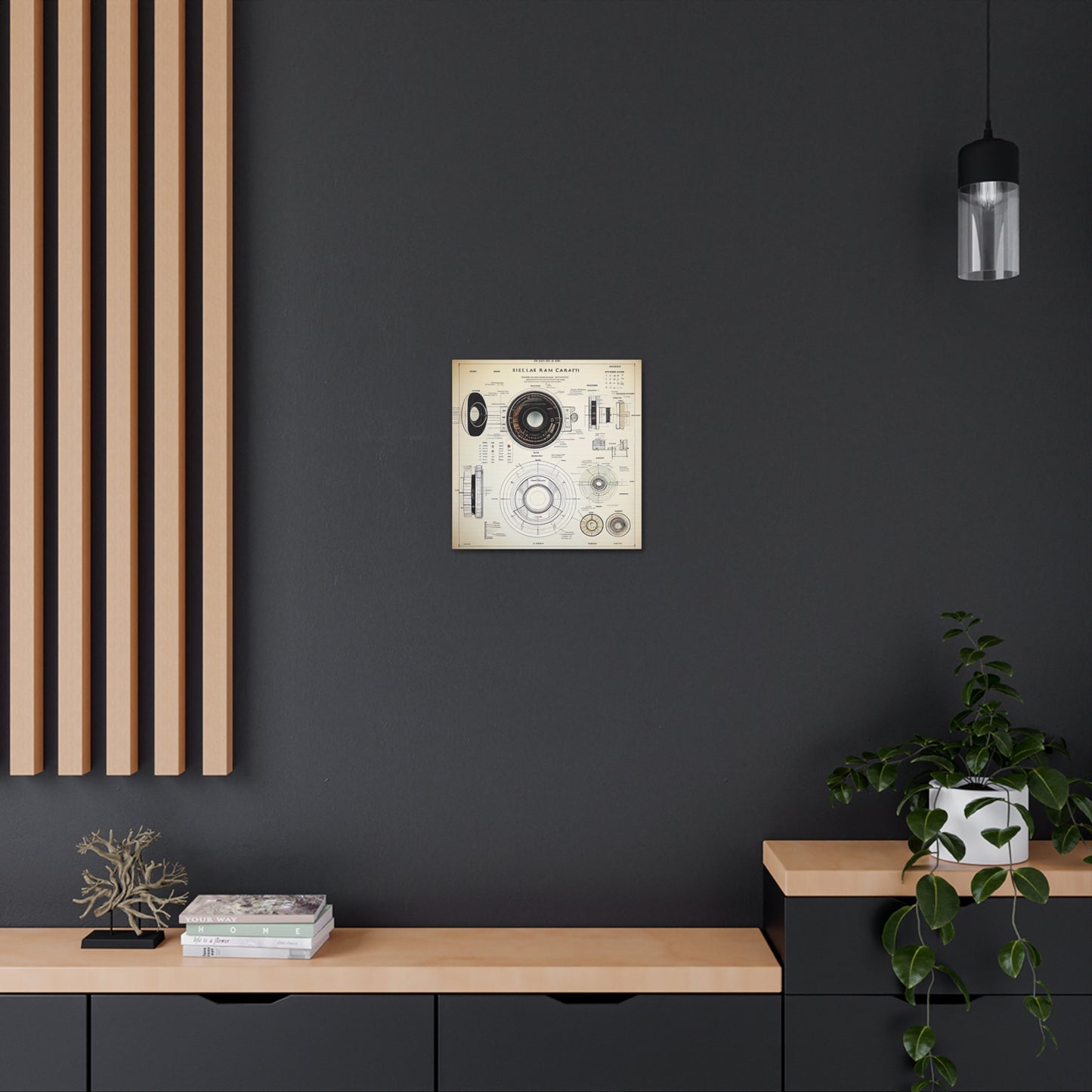 fə-ˈtä-grə-fər | Camera Aperture Technical Schematics | Canvas Gallery Wraps | AI Design Concepts | Version 13