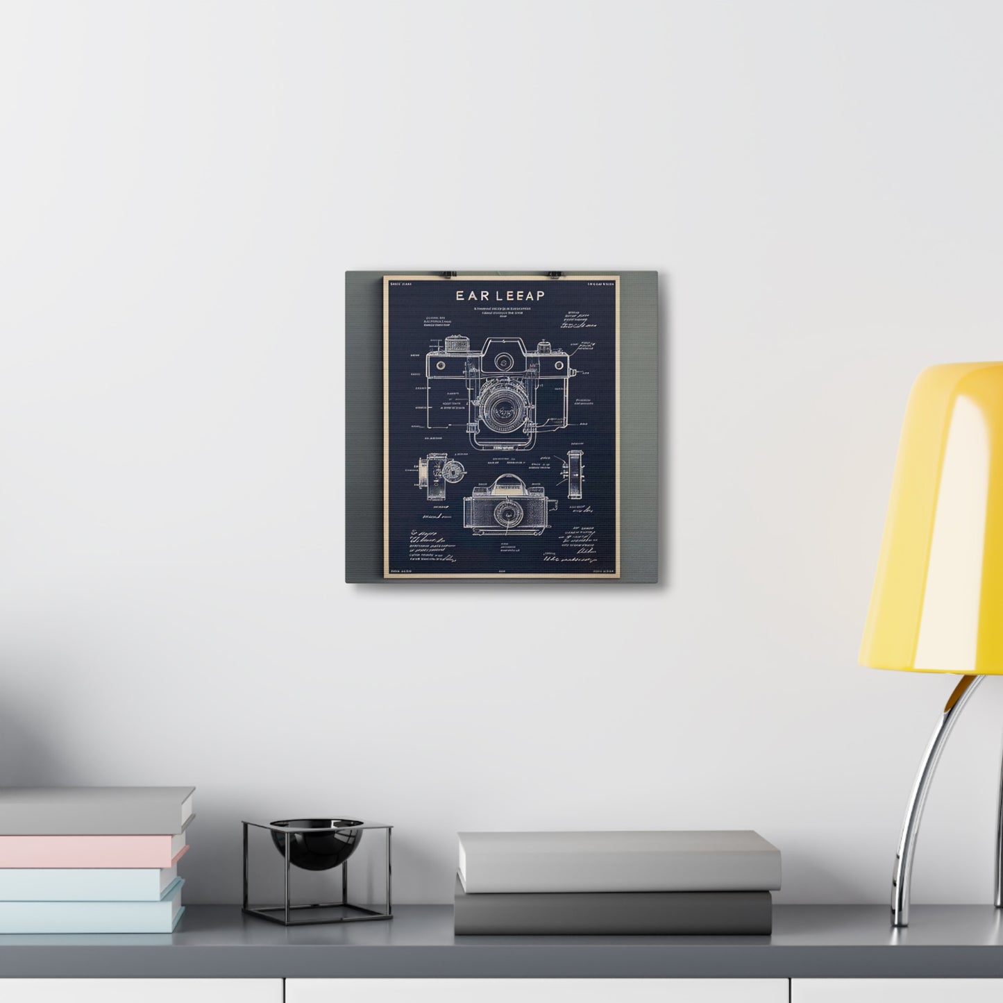 fə-ˈtä-grə-fər | Camera Aperture Technical Schematics | Canvas Gallery Wraps | AI Design Concepts | Version 7