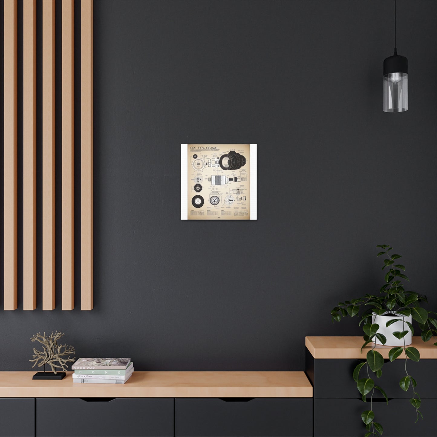 fə-ˈtä-grə-fər | Camera Aperture Technical Schematics | Canvas Gallery Wraps | AI Design Concepts | Version 4