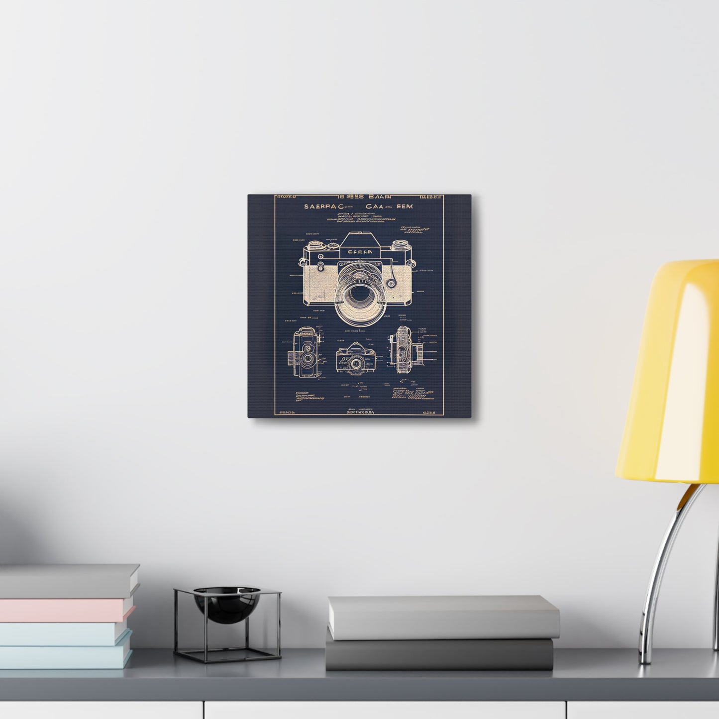 fə-ˈtä-grə-fər | Camera Aperture Technical Schematics | Canvas Gallery Wraps | AI Design Concepts | Version 5