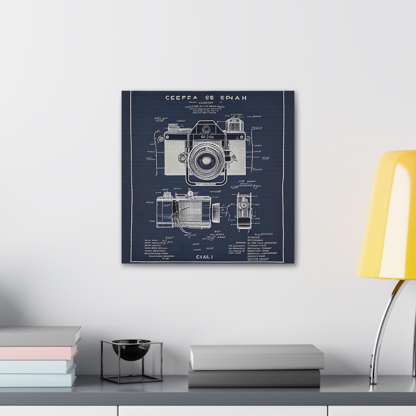 fə-ˈtä-grə-fər | Camera Aperture Technical Schematics | Canvas Gallery Wraps | AI Design Concepts | Version 10