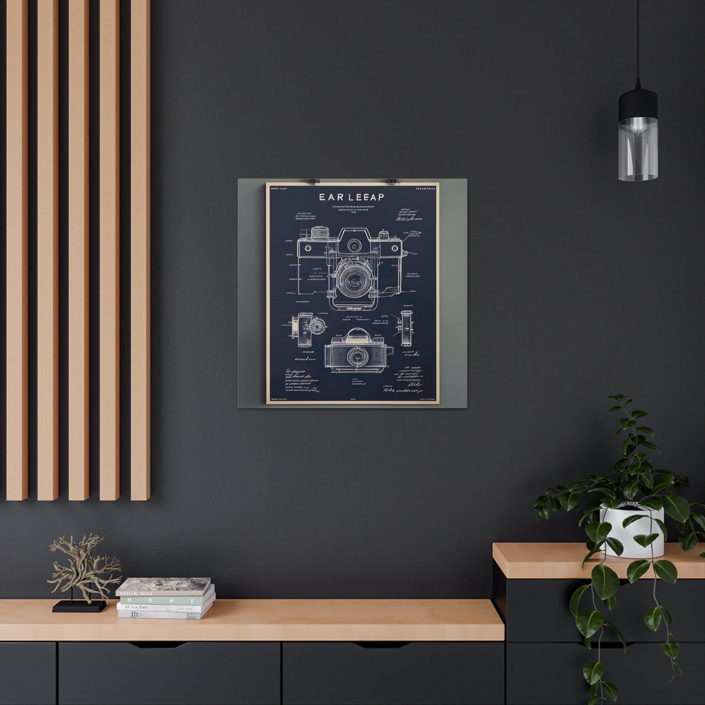fə-ˈtä-grə-fər | Camera Aperture Technical Schematics | Canvas Gallery Wraps | AI Design Concepts | Version 7