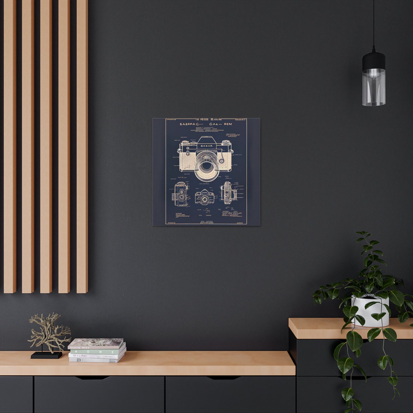 fə-ˈtä-grə-fər | Camera Aperture Technical Schematics | Canvas Gallery Wraps | AI Design Concepts | Version 5