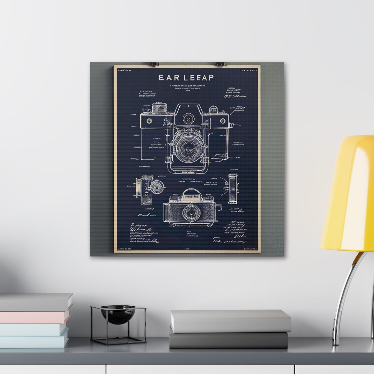 fə-ˈtä-grə-fər | Camera Aperture Technical Schematics | Canvas Gallery Wraps | AI Design Concepts | Version 7