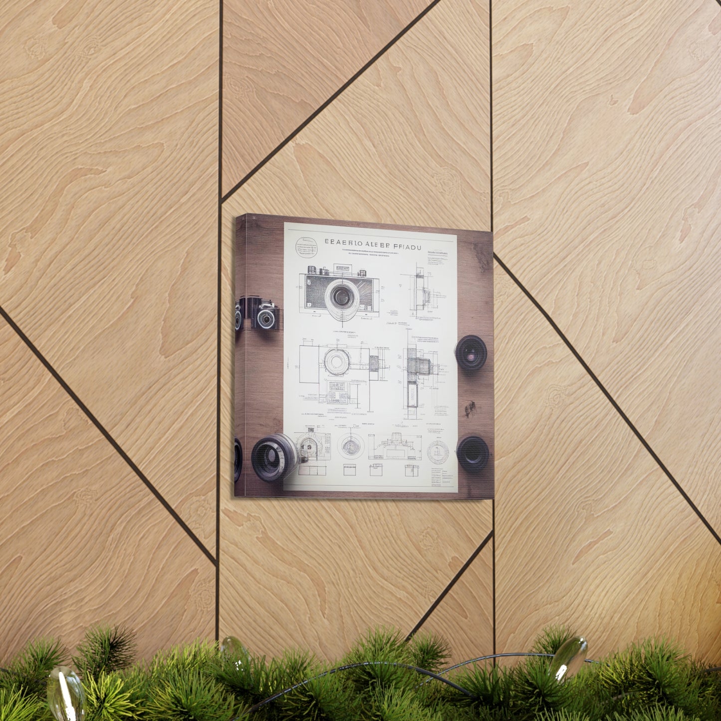 fə-ˈtä-grə-fər | Camera Aperture Technical Schematics | Canvas Gallery Wraps | AI Design Concepts | Version 14