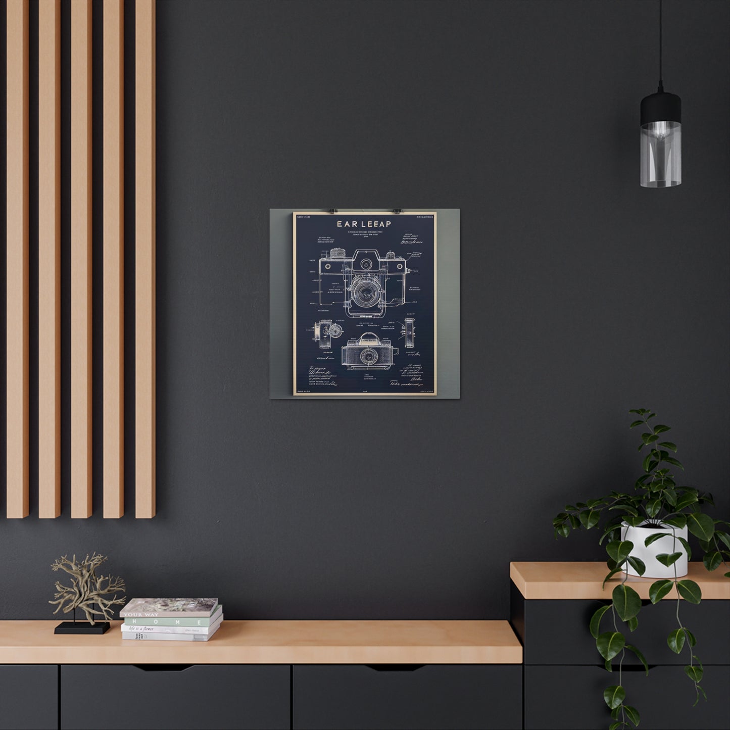 fə-ˈtä-grə-fər | Camera Aperture Technical Schematics | Canvas Gallery Wraps | AI Design Concepts | Version 7