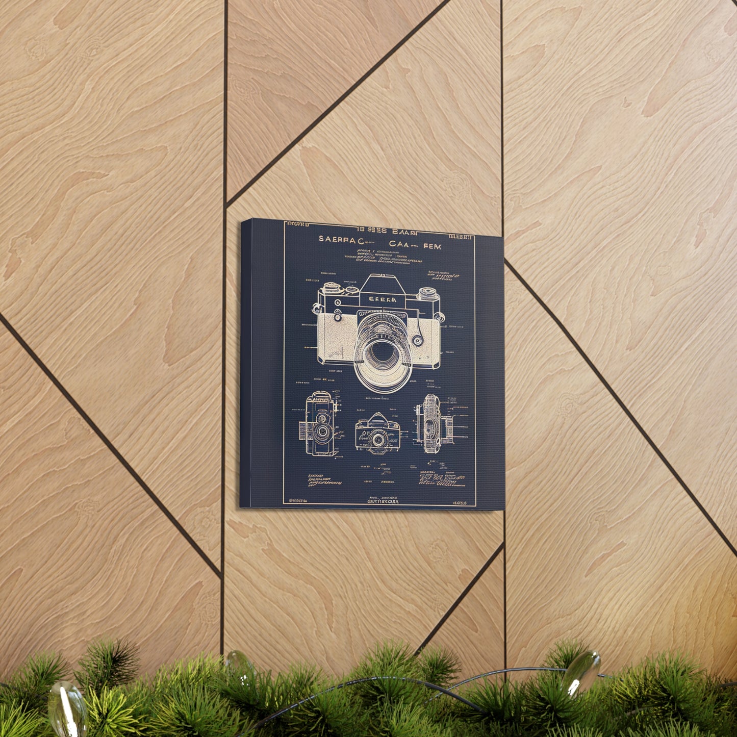 fə-ˈtä-grə-fər | Camera Aperture Technical Schematics | Canvas Gallery Wraps | AI Design Concepts | Version 5