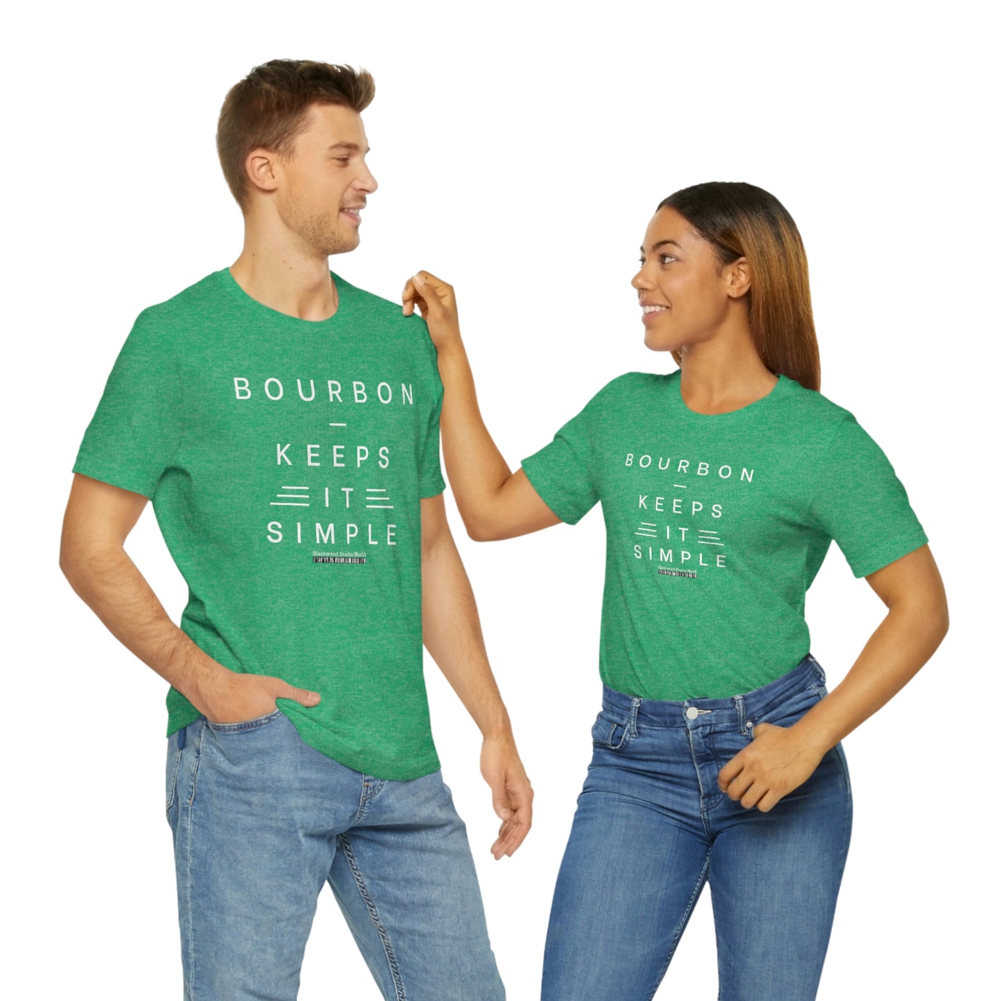 Bourbon Keeps It Simple Graphic Apparel | Unisex Jersey Short Sleeve T-shirt